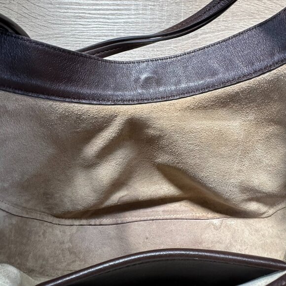 Reformation Medium Rosetta Shoulder Bag in Tobacco Brown Leather - Picture 9 of 17